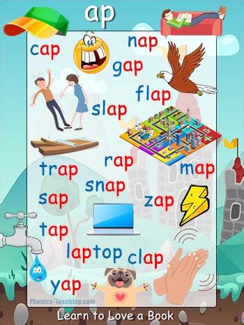 Words that end in ap .